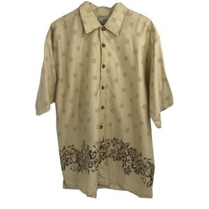 Colo Wear America Men's Hawaiian Button Up Short Sleeve Shirt Size X-Large